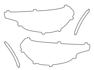 2022-2025 BMW 2 Series, Coupe, Headlight Cover Film