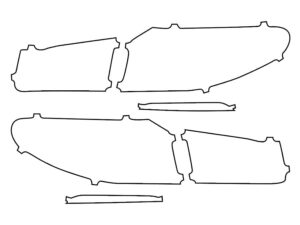2017-2020 BMW 5 Series, All, Tail Light Cover Film