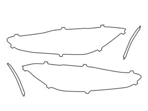 2021-2025 BMW M3, Sedan, Headlight Cover Film