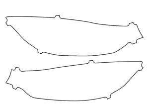 2017-2021 BMW M4, GT4, Headlight Cover Film