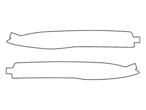 2020-2022 BMW X1, All, Rear Marker Cover Film