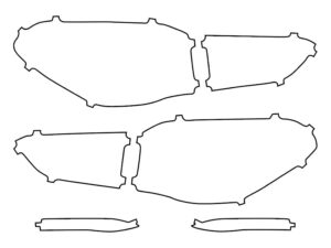 2020-2022 BMW X1, All, Tail Light Cover Film