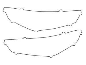 2023-2025 BMW X1, M-Sport, Headlight Cover Film