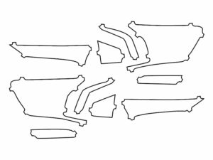 2023-2025 BMW X1, M-Sport, Tail Light Cover Film