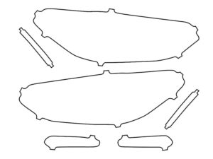 2018-2021 BMW X3, All, Headlight Cover Film