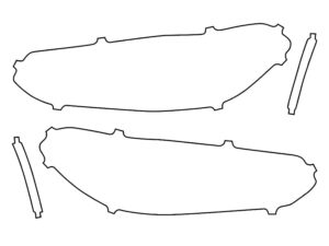 2022-2025 BMW X4, All, Headlight Cover Film