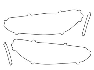 2022-2025 BMW X4, M, Headlight Cover Film