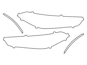 2024-2025 BMW X5, 40i, 50e, Headlight Cover Film