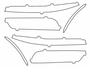 2023-2025 BMW X7, M60i, M-Sport, Headlight Cover Film