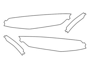 2019-2024 Chevrolet Camaro, LT, LS, ZL1, Headlight Cover Film