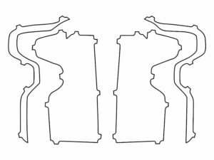 2022-2025 Chevrolet Silverado, 1500 W LED, Tail Light Cover Film