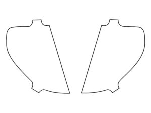 2022-2025 Chevrolet Silverado, 1500 W LED, Front Reflector Delete Cover Film