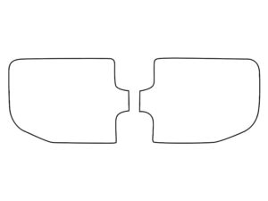 2022-2025 Chevrolet Silverado, 1500 WT, 1500 Custom, Reverse Light Cover Film