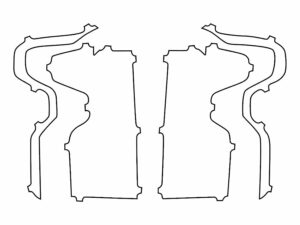 2022-2025 Chevrolet Silverado, 1500 WT, 1500 Custom, Tail Light Cover Film