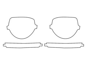 2019-2025 Dodge Challenger, R/T, SRT Widebody, Headlight Cover Film