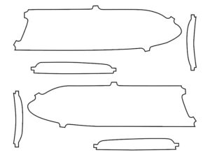 2015-2023 Dodge Charger, All, Headlight Cover Film Daytona, Scat Pack, SRT