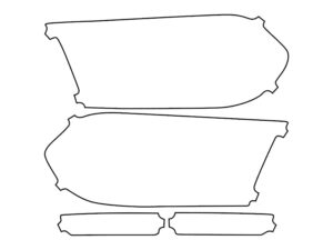 2018-2020 Dodge Durango, RT, SRT, Headlight Cover Film