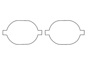 2019-2024 Dodge RAM, 1500, Oval Fog Light Cover Film