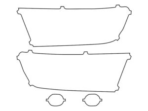 2019-2024 Dodge RAM, 1500 W Oval Fog, Headlight Cover Film