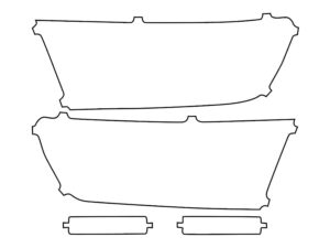 2019-2024 Dodge RAM, 1500 W Rectangle Fog, Headlight Cover Film