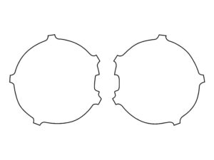 2021-2025 Ford Bronco, All Without LED Option, Headlight Cover Film