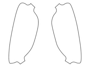 2020-2022 Ford Escape, Hybrid, Fog Light Cover Film