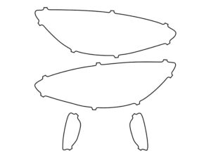 2020-2022 Ford Escape, Hybrid, Headlight Cover Film