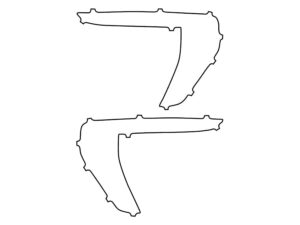 2021-2025 Ford F-150, All, Front Reflector Delete Cover Film