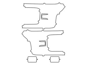 2018-2020 Ford F-150, W LED, Headlight Cover Film