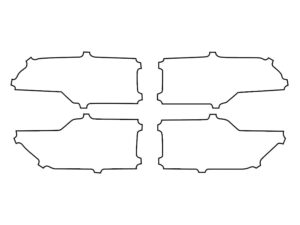 2022-2024 Ford Maverick, All, Rear Reflector Delete Cover Film