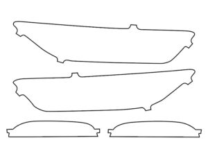 2015-2020 Ford Mustang, GT350, Headlight Cover Film