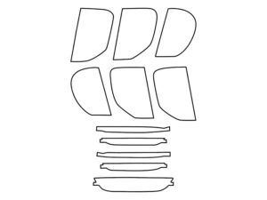 2015-2020 Ford Mustang, GT350, Tail Light Cover Film