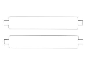 2020-2022 Ford F-250, All, Fog Light Cover Film Lariat Short Rectangular Fog Light