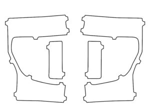 2020-2022 Ford F-250, W Lane Departure, Tail Light Cover Film