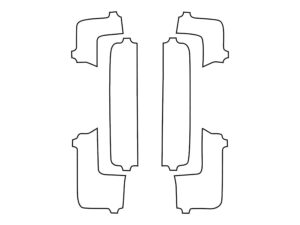 2023-2025 Ford F-250, All With LED Option, Rear Reflector Delete Cover Film