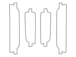 2022-2025 GMC Hummer, Pick Up, Rear Marker Cover Film