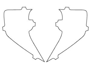 2019-2021 GMC Sierra, 1500, Front Reflector Delete Cover Film