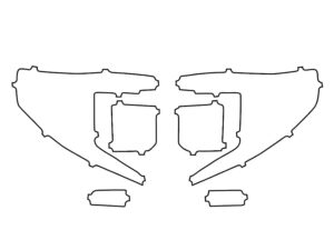 2022-2025 GMC Sierra, 1500, Headlight Cover Film