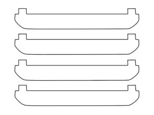 2020-2025 GMC Sierra, 2500, 3500, Side Marker Cover Film