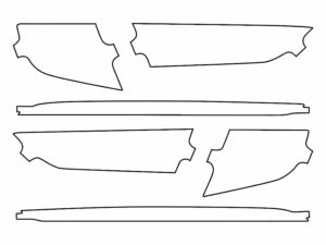 2018-2020 Honda Accord Sedan, All, Rear Marker Cover Film