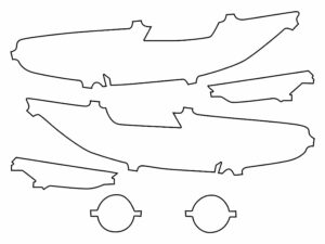 2016-2021 Honda Civic, Sedan, Headlight Cover Film