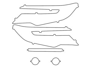 2019-2022 Honda Pilot, All, Headlight Cover Film