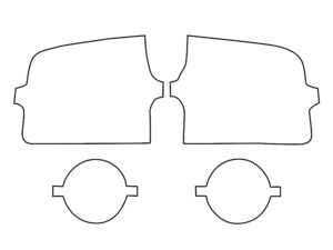 2017-2020 Honda Ridgeline, All, Fog Light Cover Film