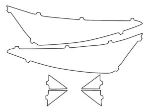 2019-2020 Hyundai Elantra, Sedan, Headlight Cover Film