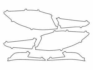 2019-2020 Hyundai Elantra, Sedan, Tail Light Cover Film