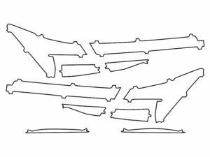 2021-2023 Hyundai Elantra, Sedan, Tail Light Cover Film N-Line