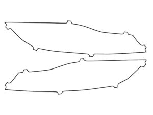 2016-2020 Jaguar XF, All, Headlight Cover Film