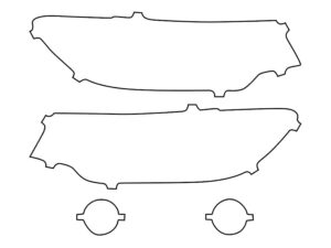 2022-2025 Jeep Compass, All, Headlight Cover Film