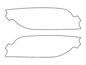 2022-2025 Jeep Compass, Trailhawk, Rear Marker Cover Film