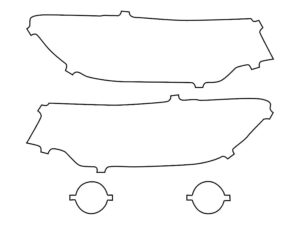 2022-2025 Jeep Compass, Trailhawk, Headlight Cover Film